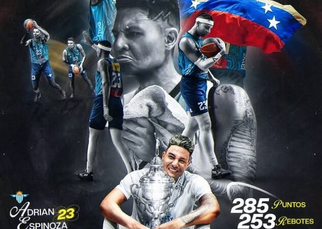 Adrián Espinoza: Campeón de la Liga de Salto y orgullo de la World Basket Agency